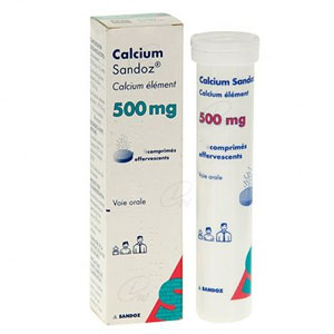 Calcium-Sandoz 500mg CA 60 efervescentes