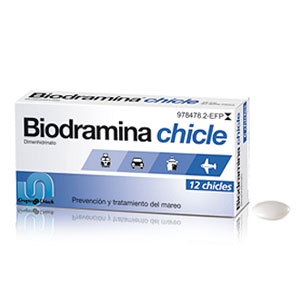 Biodramina Chicle 12 chicles