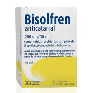 Bisolfren 200/30mg 20 comprimidos