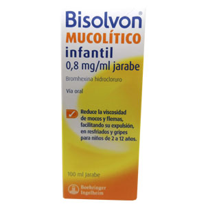 Bisolvon Mucoltico Infantil 0.8mg/ml Jarabe 100ml