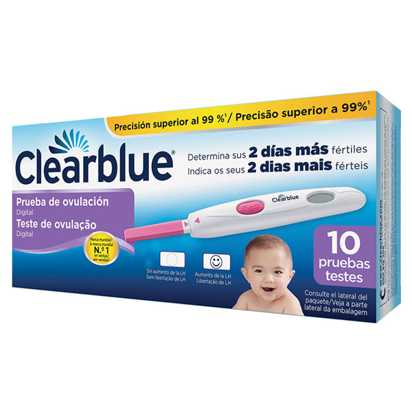 Clearblue Test digital de ovulacin clearblue 10 pruebas