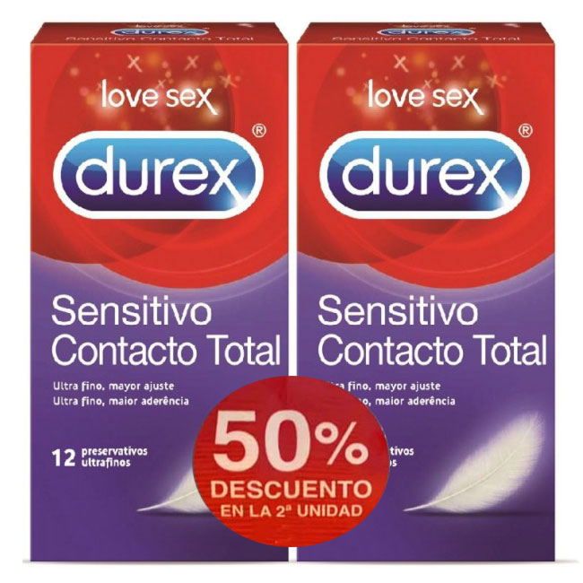 Durex Preservativos sensitivos Contacto Total 24 unids.