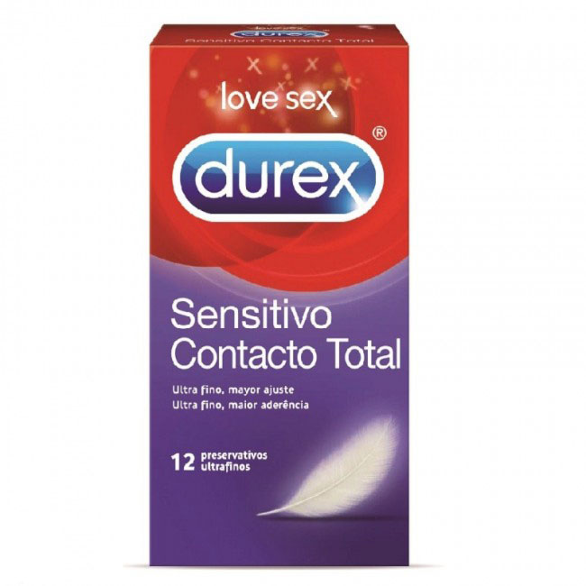 Durex Preservativos sensitivos Contacto Total 12 unids.