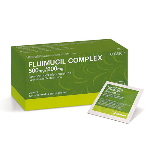 Fluimucil Complex 500mg/200mg  comp. Efervescentes