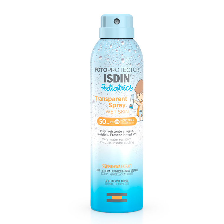 ISDIN Transparent Spray WET SKIN Pediatrics SPF50+