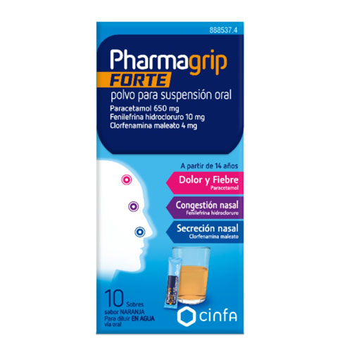 Pharmagrip Forte 10 sobres