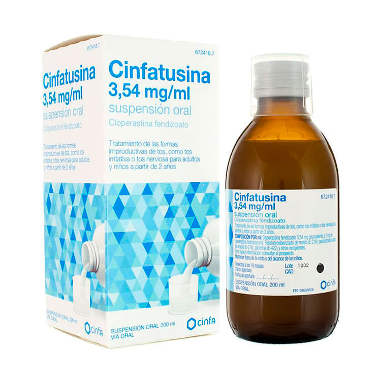 Cinfatusina jarabe para la tos seca 200ml