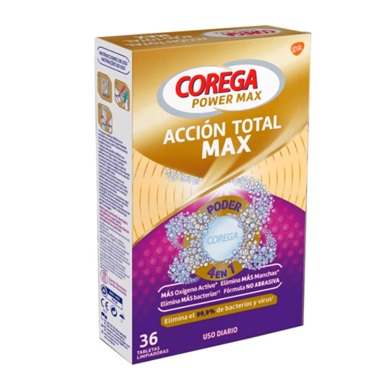 Corega Accin total max 36 tabletas