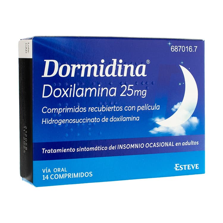 Dormidina 25mg 14 comprimidos