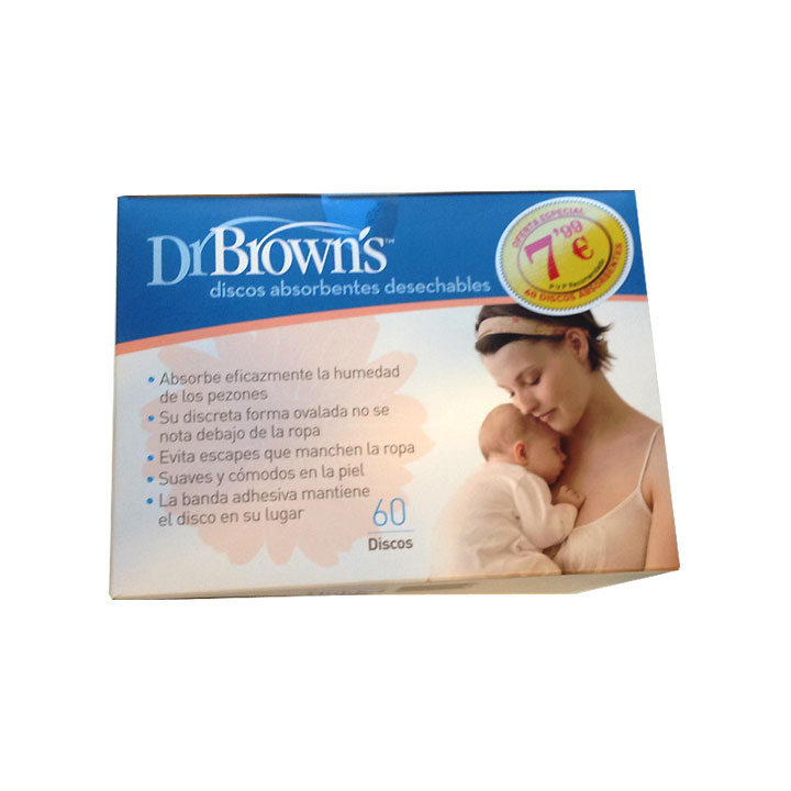 Dr Browns Discos lactancia desechables 60 unid.