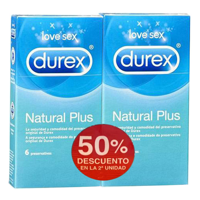 Durex Preservativos Natural Plus 6 unids.