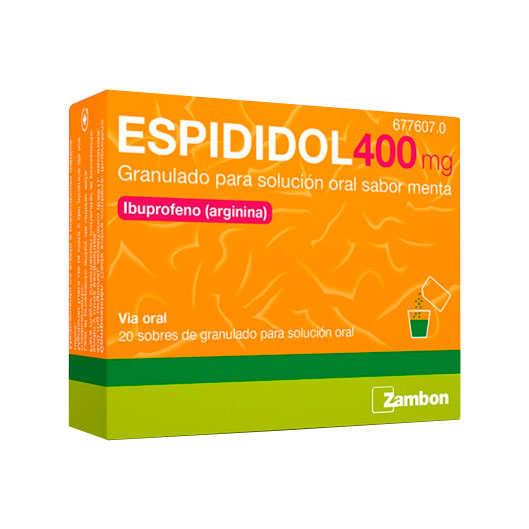 Espididol 400mg 20 sobres sabor menta