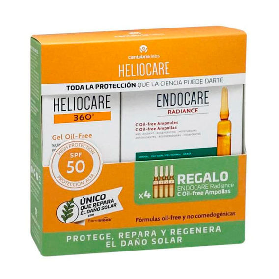 Heliocare pack Gel SPF 50 ampollas vitamina C