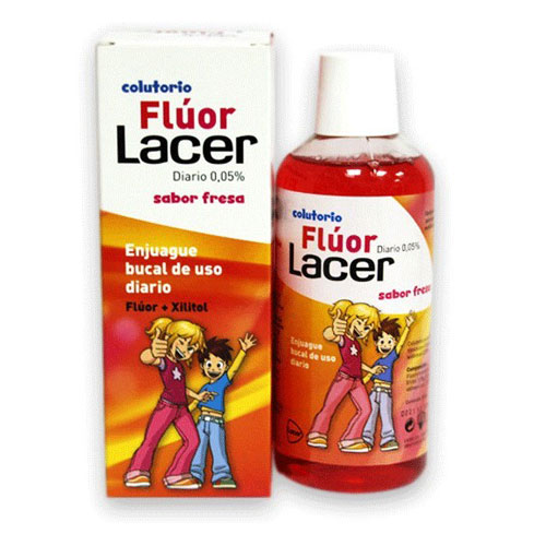 Lacer Colutorio Fluor fresa 500ml