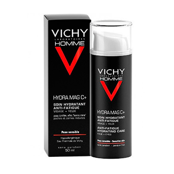 Vichy homme crema hidratante antiedad para rosto y ojos 50ml