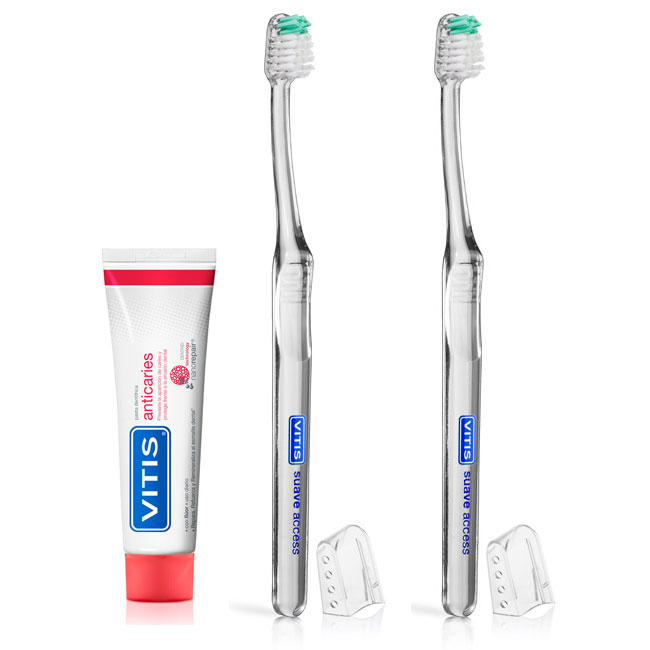 Oferta Cepillo Dental Suave Access 2ud + Pasta Anticari 15ml