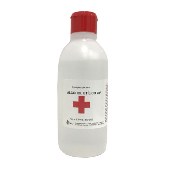  Alcohol etlico 70 OPPAC 250ml