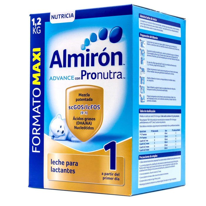 Almirón Advance 1 con Pronutra Leche de Inicio 1,2kg - Farmacia Jiménez  Sesma