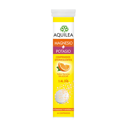 Magnesio + Potasio Aquilea Efervescente 300mg 14 Comp