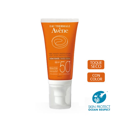 Avene Fluido solar facial SPF50+ Coloreada Seco 50ml