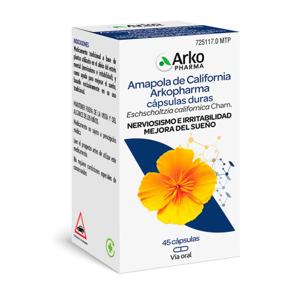 Arkocpsulas Amapola California 240mg 100 caps.