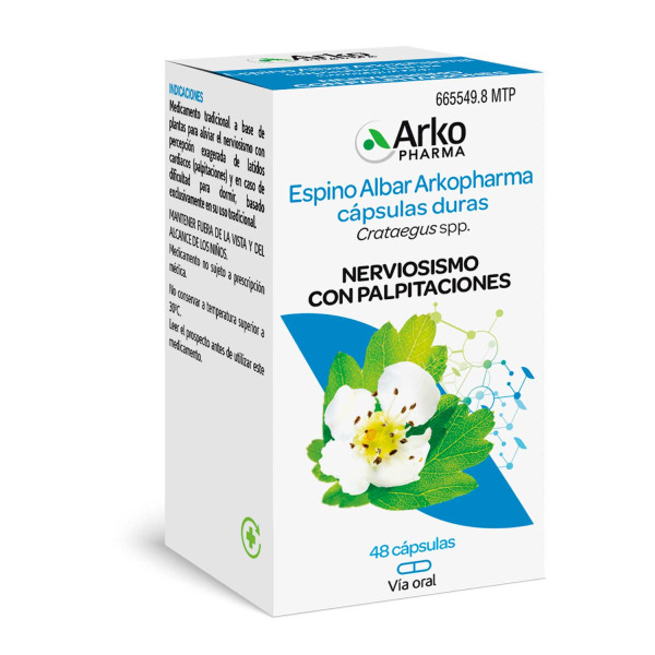 Arkocpsulas Espino Albar 350mg 84 cpsulas