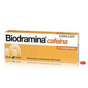 Biodramina Cafena 12 comprimidos