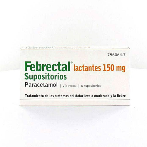 Febrectal Lactantes 150mg 6 supositorios
