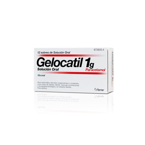 Gelocatil 1gr 10 sobres Solucin Oral
