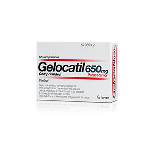 Gelocatil 650mg 12 comprimidos