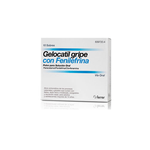 Gelocatil Gripe con Fenilefrina 10 sobres