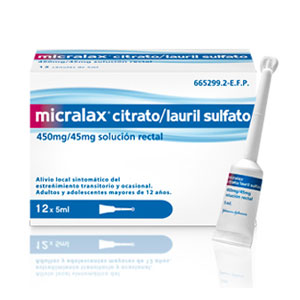 Micralax 12 unidosis