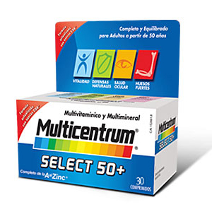 Multicentrum Select 50+ 30 comprimidos
