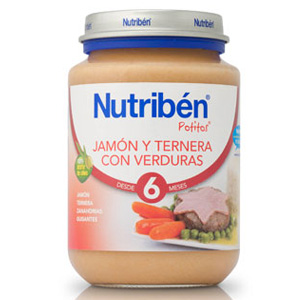 Nutriben Potito 200gr Jamn ternera y verduras