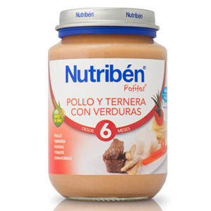 Nutriben Potito 200gr Pollo ternera verduras
