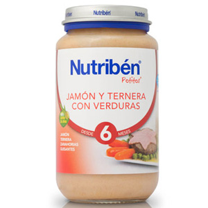 Nutriben Potito 250gr Jamn ternera y verduras