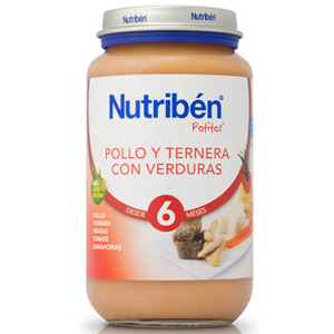 Nutriben Potito 250gr Pollo ternera y verduras