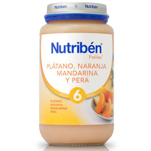 Nutriben Potito 250gr Pltano, naranja, mandarina y pera