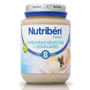 Nutriben Potito 200gr Verduras lenguado