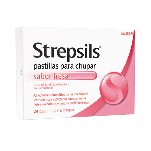 Strepsils comprimidos Fresa