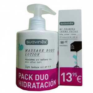 Suavinex Oferta Locin hidratante 400ml+Crema facial 50ml