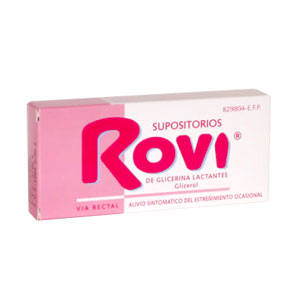 Supositorios Glicerina Rovi Lactantes 10 unids.