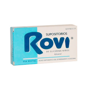 Supositorios Glicerina Rovi Niños 15 unids.