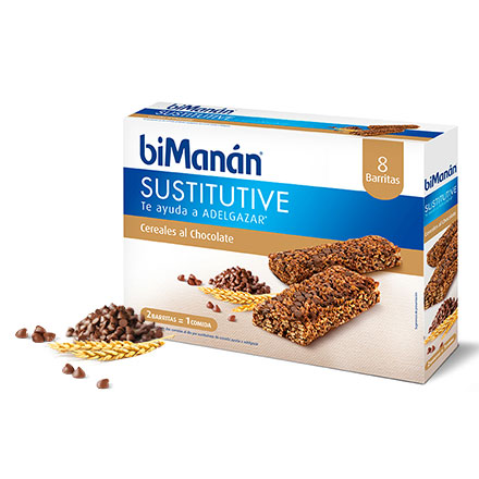 Bimanan 8 Barritas Cereales Pepitas de Chocolate