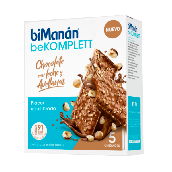 Bimanan BeKomplett 5 Barritas Chocolate Avellas