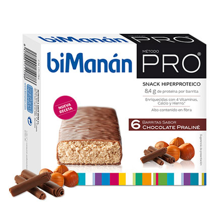 Bimanan 6 Barritas Sabor Chocolate Pralin