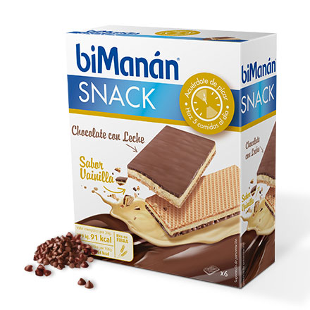 Bimanan 6 Snacks Sabor Chocolate Vainilla
