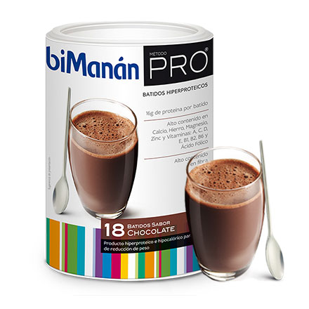 Bimanan 18 Batidos Sabor Chocolate 540gr
