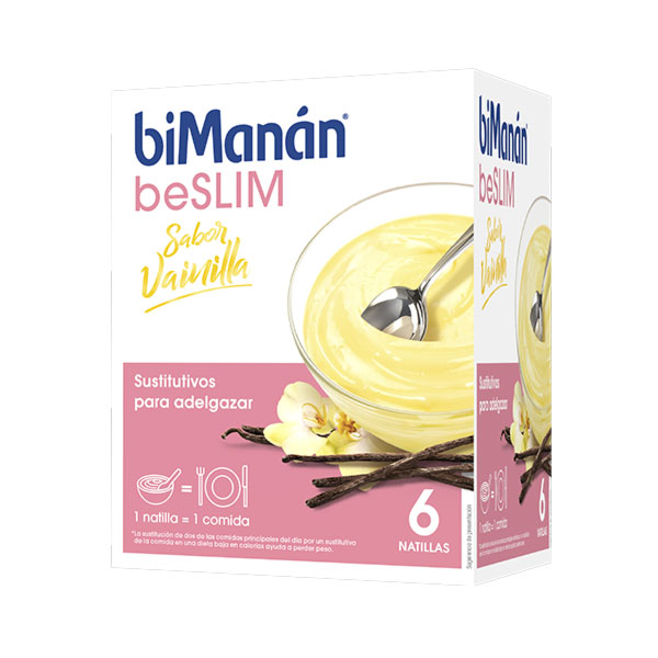 Bimanan Beslim Natillas Sabor Vainilla 6 sobres
