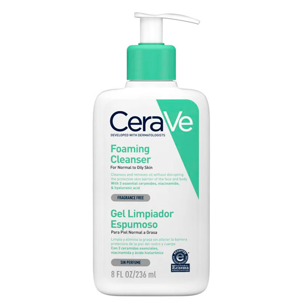 Cerave Gel Limpiador Espumoso pieles grasas